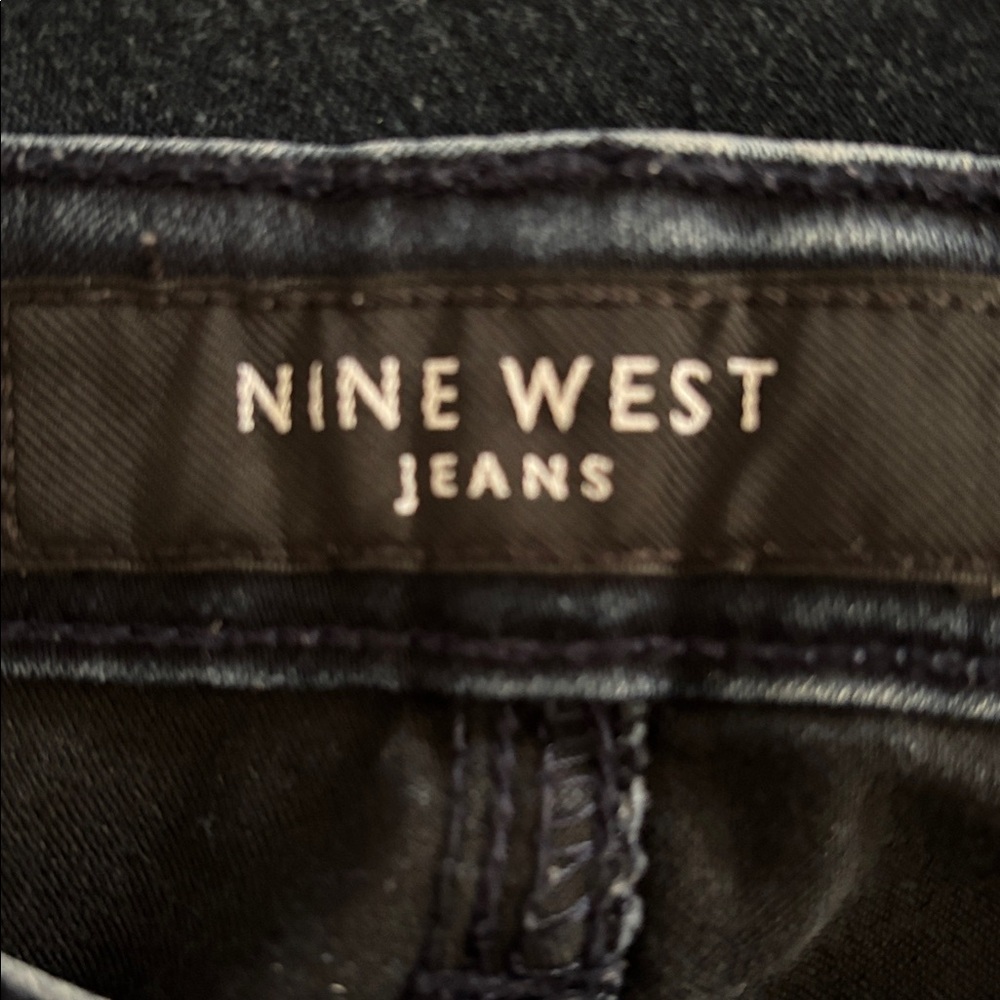 Nine West Cigarette Jeans, Size 16r/33, Dark Wash Blue Denim - Picture 9 of 14